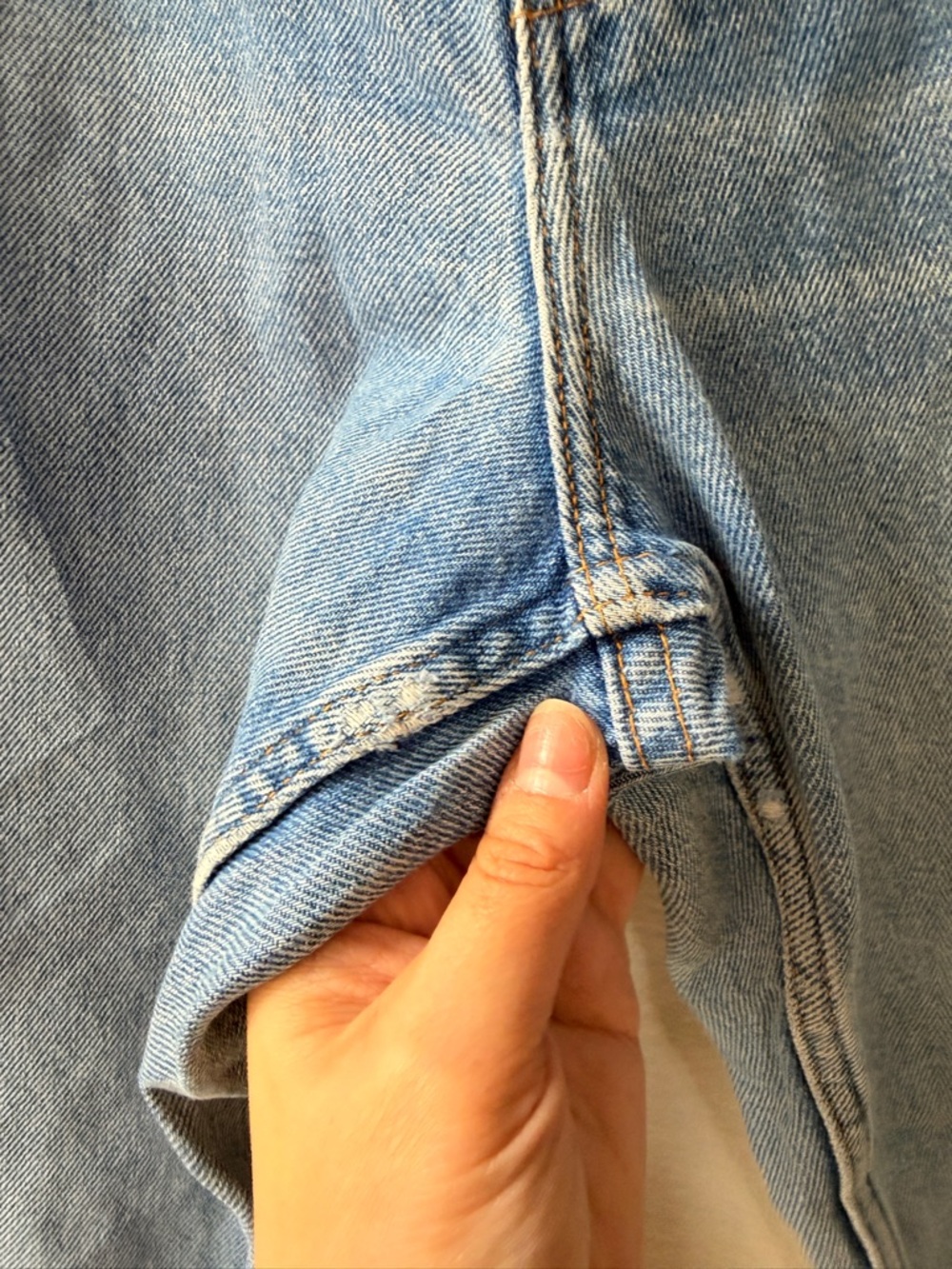 L.L. Bean Women’s 12P Vintage Inspired Light Blue Relaxed Straight Jeans Cotton‎ - Picture 5 of 11